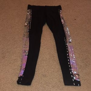 Adorable sequined VS leggings